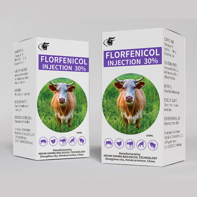 Florfenicol %30 Enjeksiyon Veteriner Enjekte Edilebilir İlaçlar 50ml 100ml Hayvanlar için Antibiyotikler
