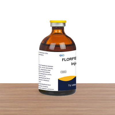 Veteriner Enjekte Edilebilir İlaçlar Florfenicol Enjeksiyonu Hayvan Kullanımı İçin% 10 100ml