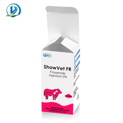 Veteriner Enjekte Edilebilir İlaçlar Diüretikler Furosemid Enjeksiyonu 10 mg / Ml Sığır İçin