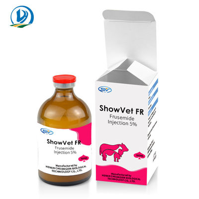 Veteriner Enjekte Edilebilir İlaçlar Diüretikler Furosemid Enjeksiyonu 10 mg / Ml Sığır İçin
