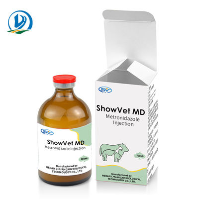 Sığır At Koyun Domuz Deve için GMP Veteriner Enjekte Edilebilir İlaçlar Metronidazol Enjeksiyonu 100ml