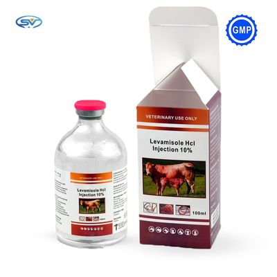 Veteriner Enjekte Edilebilir İlaçlar Levamizol Hcl Enjeksiyonu %10 Sığır Buzağı Deve-Koyun Keçi At