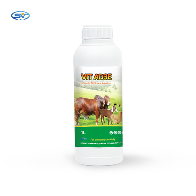 Oral Çözüm Tıp Vitamin AD3E Atlar, Sığır, Koyun, Keçi, Domuz, Köpek, Kedi, Haham İçin Oral Çözüm