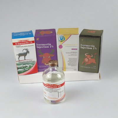 Sığır Ve Domuz Paraziter Hastalıkları İçin Veteriner Enjekte Edilebilir İlaçlar Ivermectin% 1 Enjeksiyon 50ml 100ml