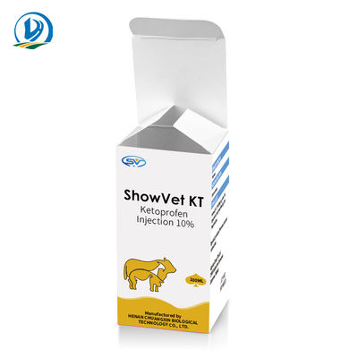 Sıvı Ketoprofen Enjeksiyonu Veteriner Enjekte Edilebilir İlaçlar Köpekler için %10 100ml sığır