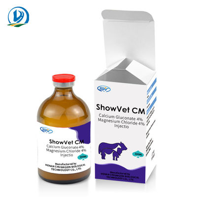 Sığır Koyunları İçin Kalsiyum Glukonat %4 + Magnezyum Klorür %4 Veteriner Enjekte Edilebilir İlaçlar
