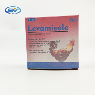 CAS 16595-80-5 Veteriner Antiparaziter İlaçlar %30 Levamizol Hidroklorür