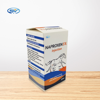 %5 Naproksen 50Mg/ML Veteriner Enjekte Edilebilir İlaçlar Antiinflamatuar Ateşi Giderir